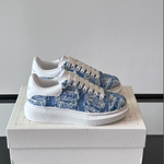 Alexander McQueen Oversized Blue/White Drip Sneakers