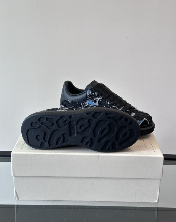 Alexander McQueen Oversized Black Drip Sneakers