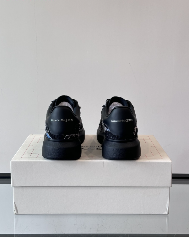 Alexander McQueen Oversized Black Drip Sneakers