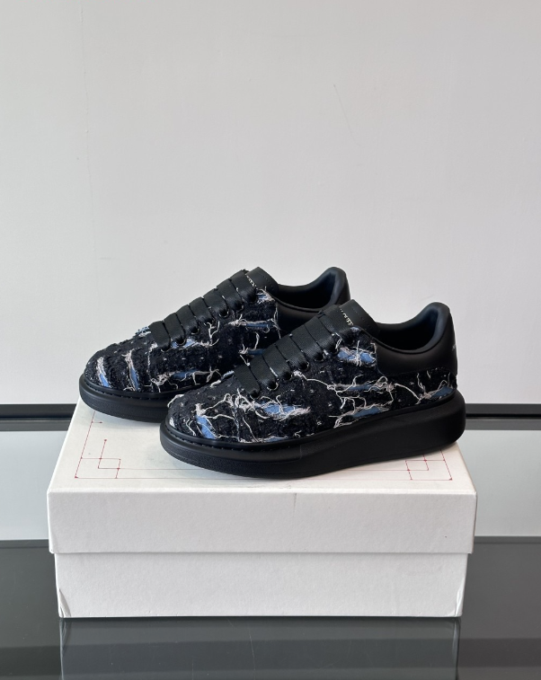 Alexander McQueen Oversized Black Drip Sneakers