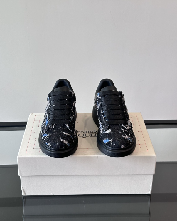 Alexander McQueen Oversized Black Drip Sneakers