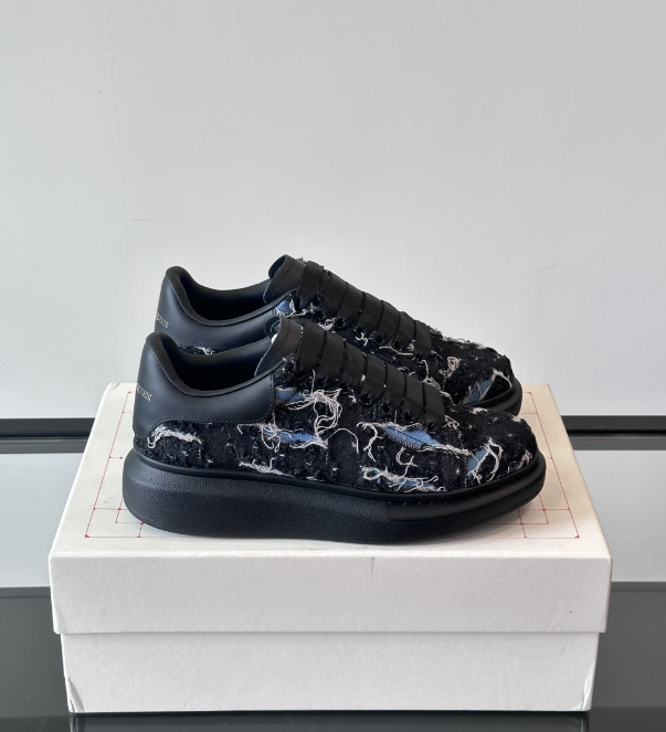 Alexander McQueen Oversized Black Drip Sneakers