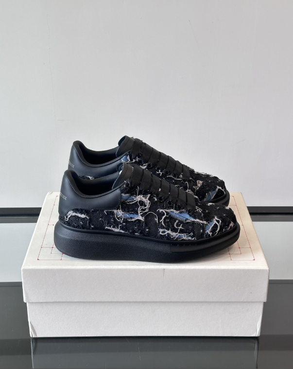Alexander McQueen Oversized Black Drip Sneakers