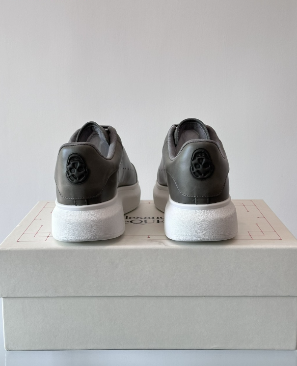 Alexander McQueen Oversized White Grey Drip Sneakers