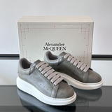 Alexander McQueen Oversized White Grey Drip Sneakers