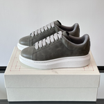 Alexander McQueen Oversized White Grey Drip Sneakers