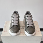 Alexander McQueen Oversized White Grey Drip Sneakers