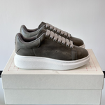 Alexander McQueen Oversized White Grey Drip Sneakers