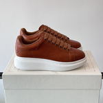 Alexander McQueen Oversized White/Orange Drip Sneakers