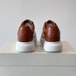 Alexander McQueen Oversized Brown Drip Sneakers