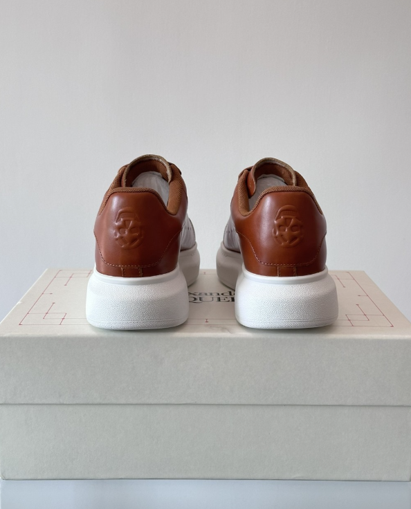 Alexander McQueen Oversized Brown Drip Sneakers
