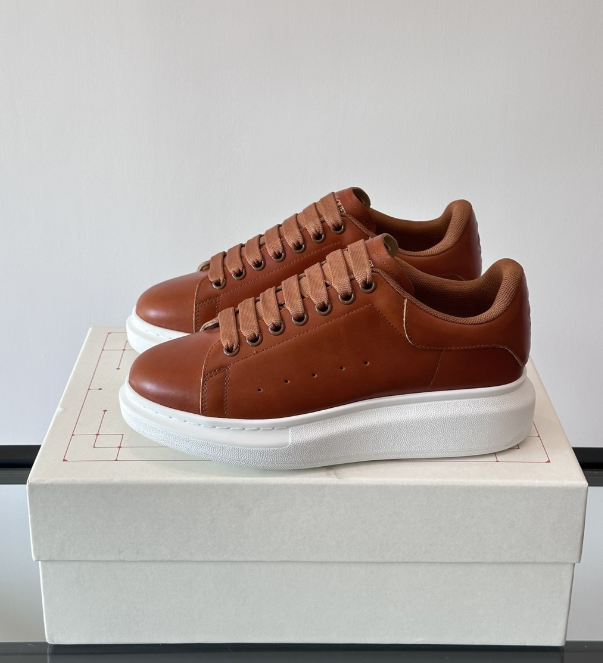 Alexander McQueen Oversized Brown Drip Sneakers