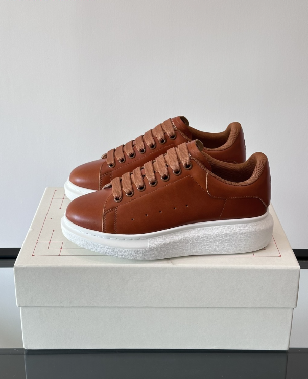 Alexander McQueen Oversized Brown Drip Sneakers