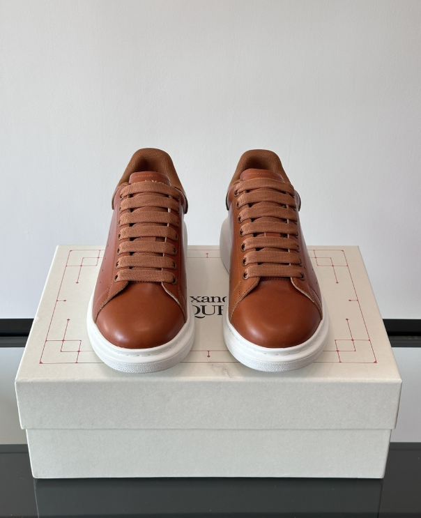 Alexander McQueen Oversized Brown Drip Sneakers