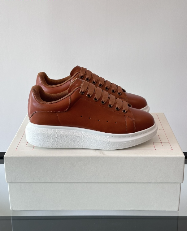 Alexander McQueen Oversized Brown Drip Sneakers
