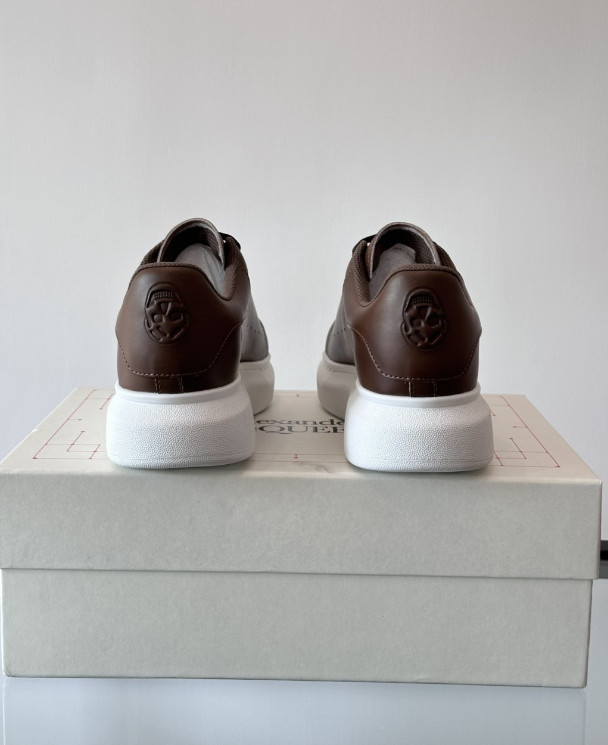 Alexander McQueen Oversized Brown Drip Sneakers