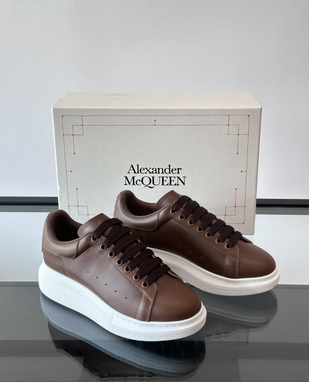 Alexander McQueen Oversized Brown Drip Sneakers
