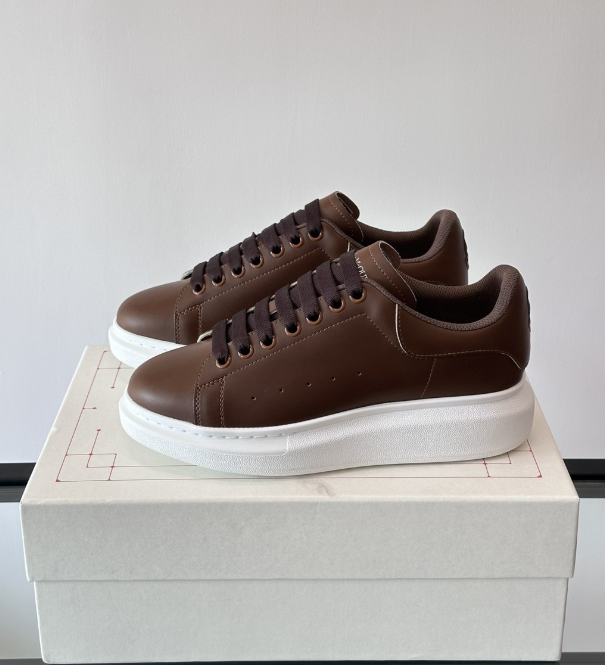 Alexander McQueen Oversized Brown Drip Sneakers