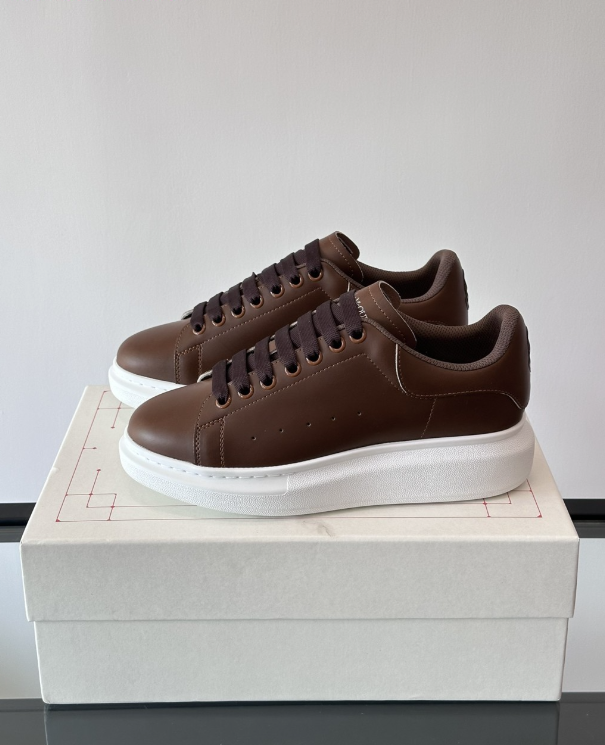 Alexander McQueen Oversized Brown Drip Sneakers