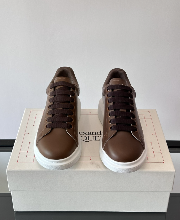 Alexander McQueen Oversized Brown Drip Sneakers
