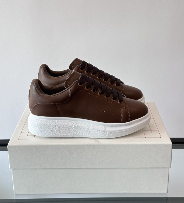 Alexander McQueen Oversized Brown Drip Sneakers