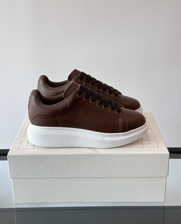 Alexander McQueen Oversized Brown Drip Sneakers