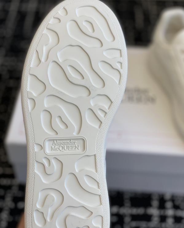 Alexander McQueen Oversized White Drip Sneakers
