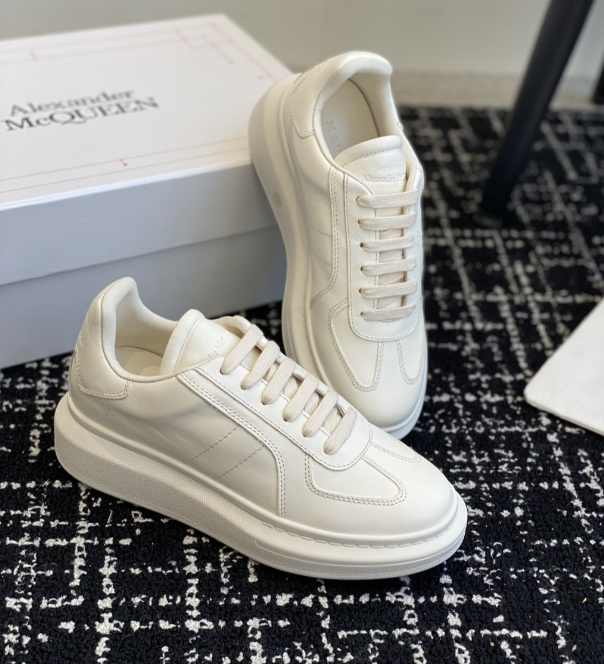 Alexander McQueen Oversized White Drip Sneakers