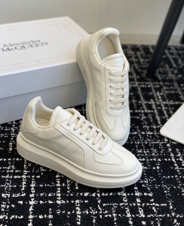 Alexander McQueen Oversized White Drip Sneakers