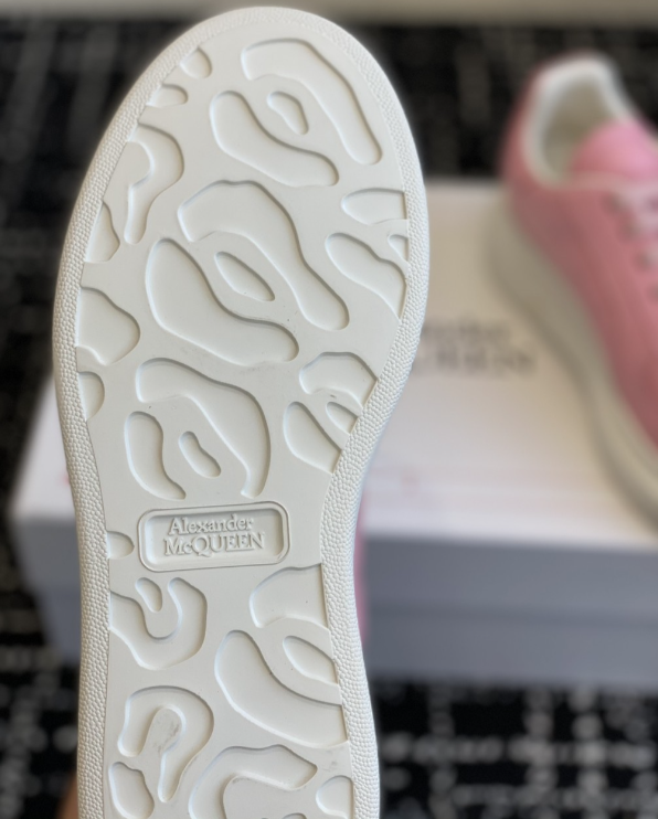 Alexander McQueen Oversized Pink Drip Sneakers
