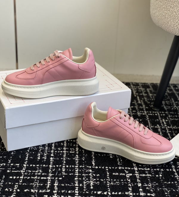 Alexander McQueen Oversized Pink Drip Sneakers