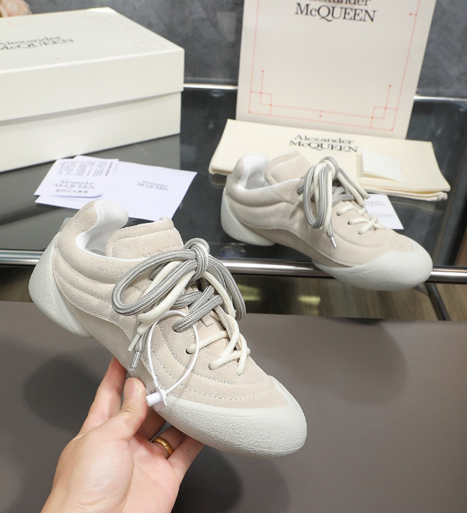 Alexander McQueen Flexion Grey Drip Sneakers