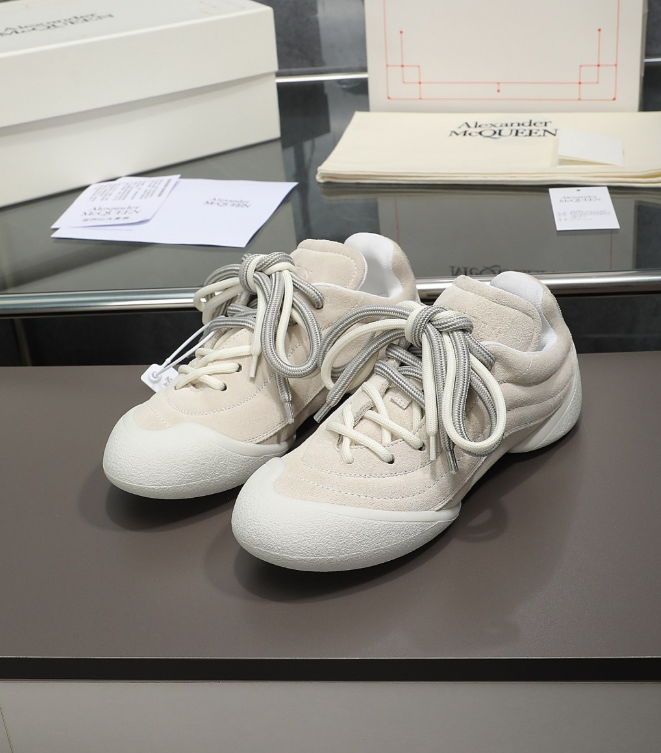 Alexander McQueen Flexion Grey Drip Sneakers