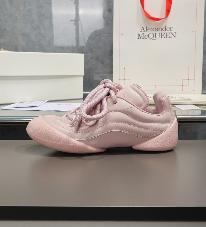 Alexander McQueen Flexion Pink Drip Sneakers