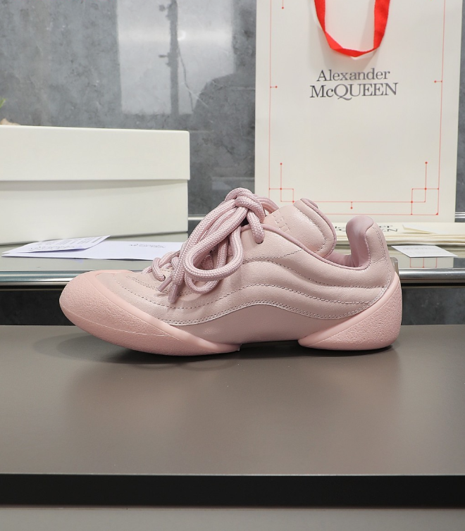 Alexander McQueen Flexion Pink Drip Sneakers