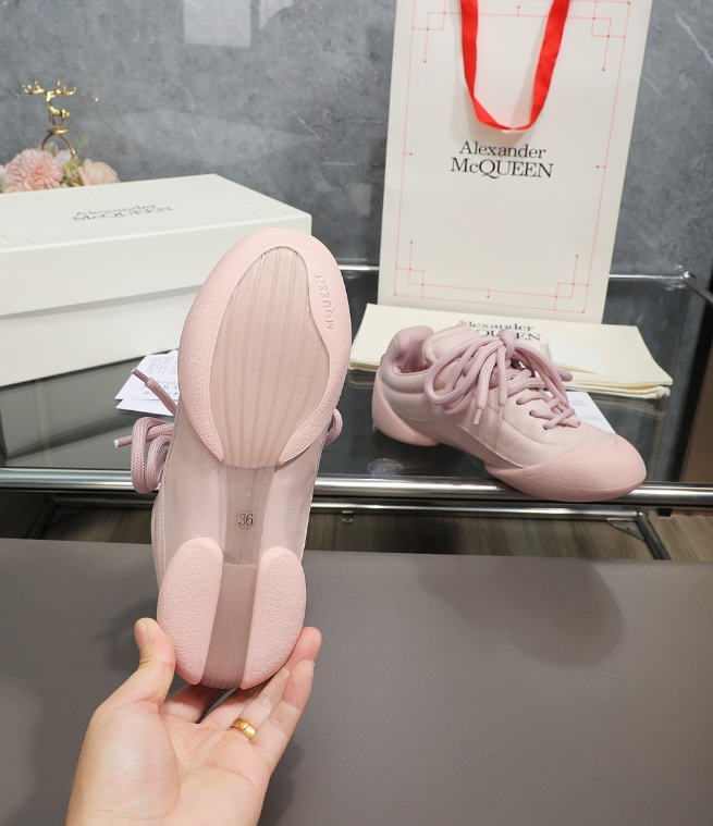 Alexander McQueen Flexion Pink Drip Sneakers