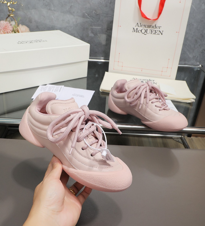 Alexander McQueen Flexion Pink Drip Sneakers