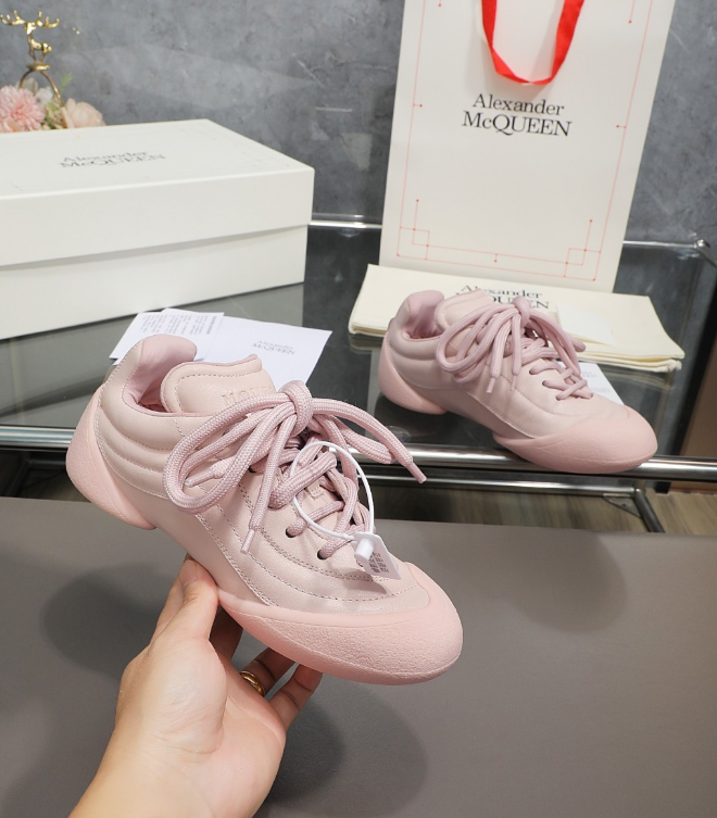 Alexander McQueen Flexion Pink Drip Sneakers