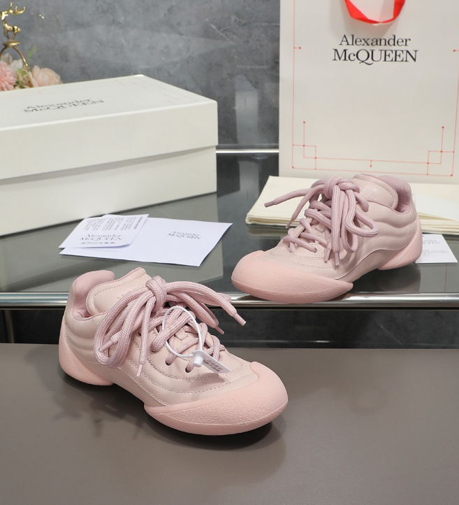 Alexander McQueen Flexion Pink Drip Sneakers