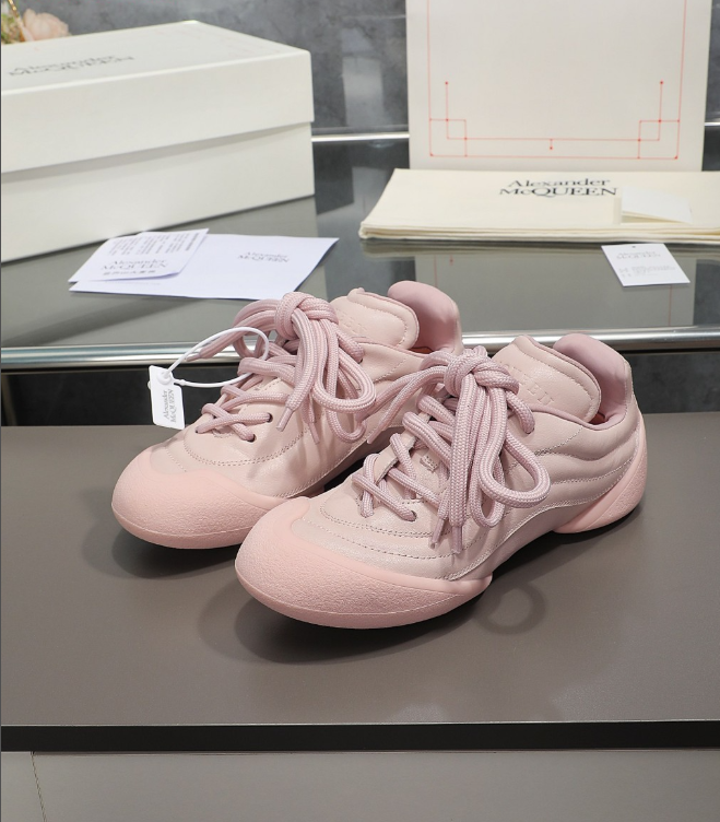 Alexander McQueen Flexion Pink Drip Sneakers