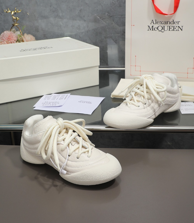 Alexander McQueen Flexion White Drip Sneakers