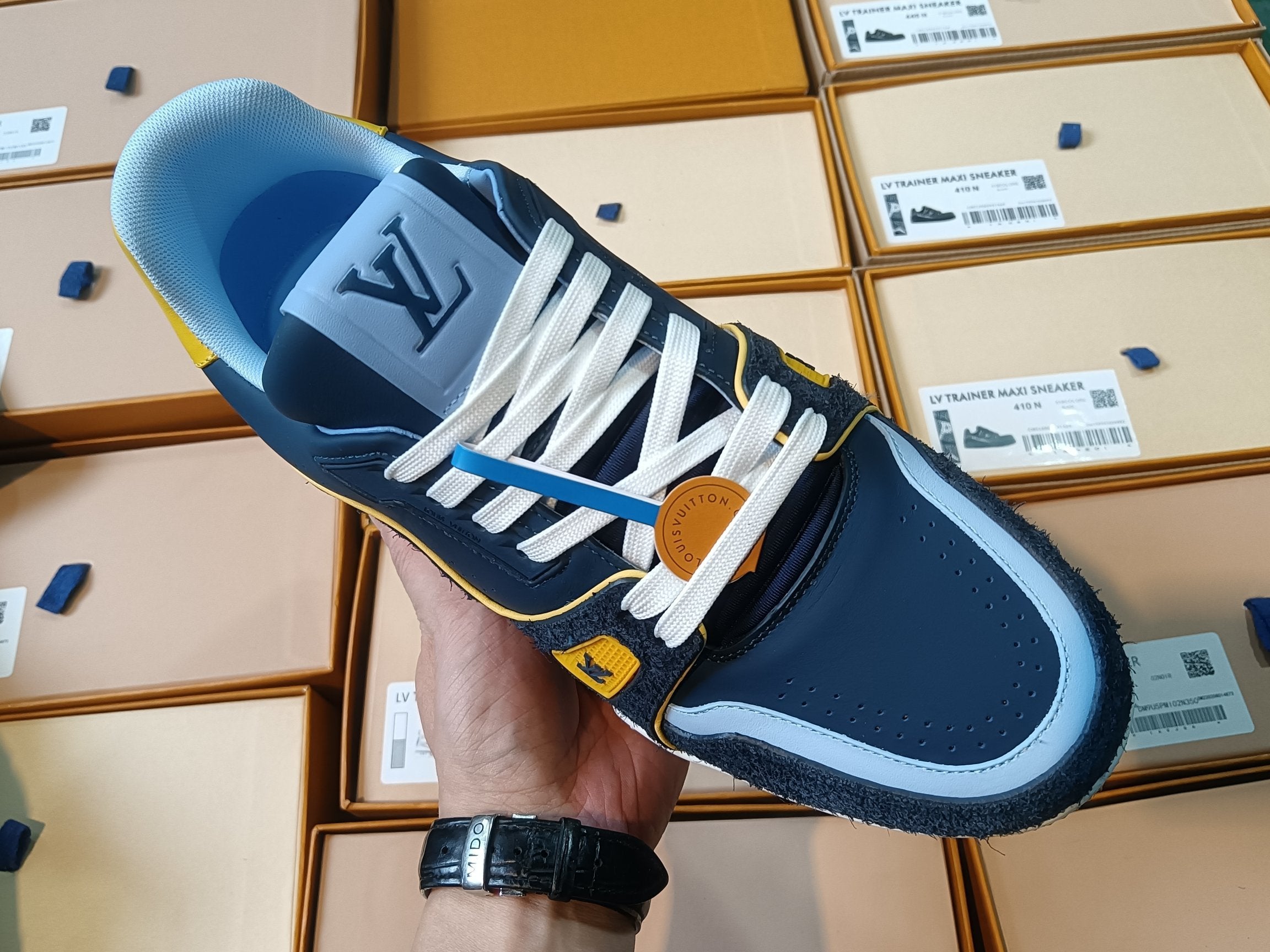 Trainer Navy and Yellow