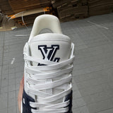 Trainer White and Navy Blue