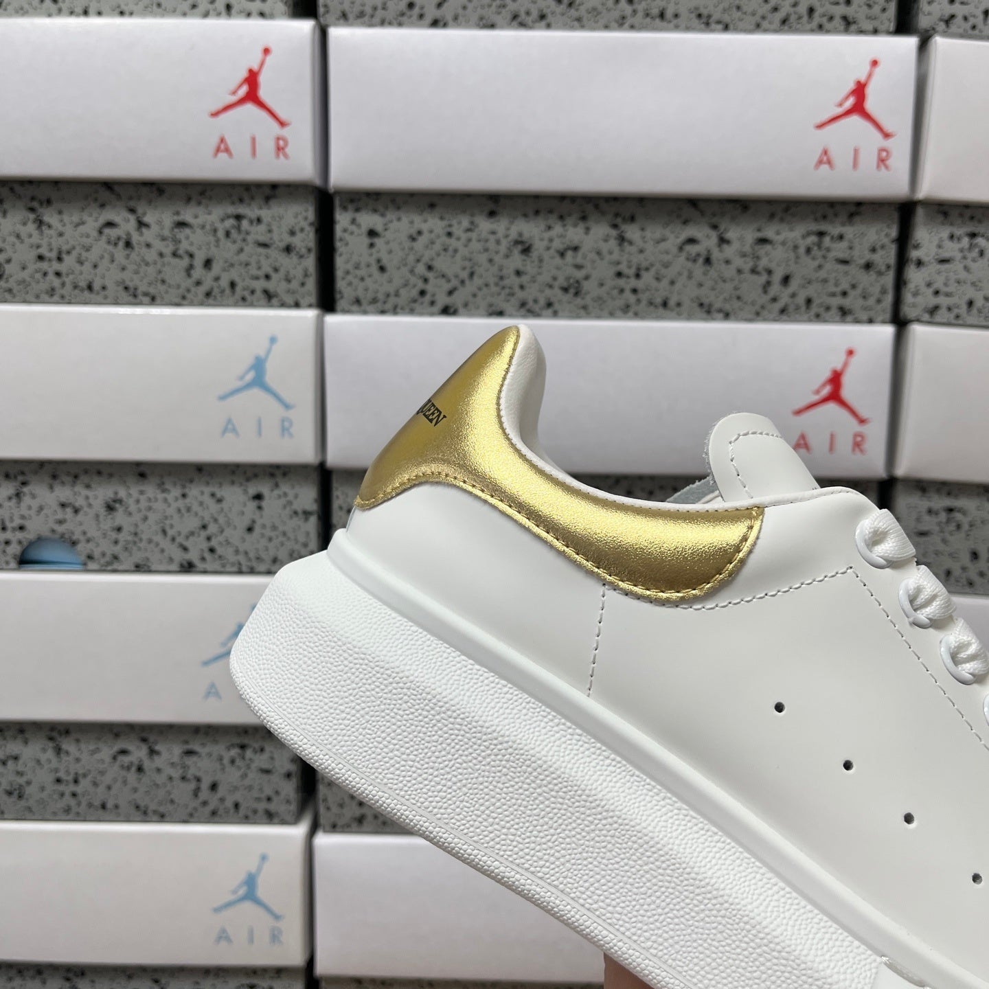 Alexander McQueen Gold Rich Drip Sneakers