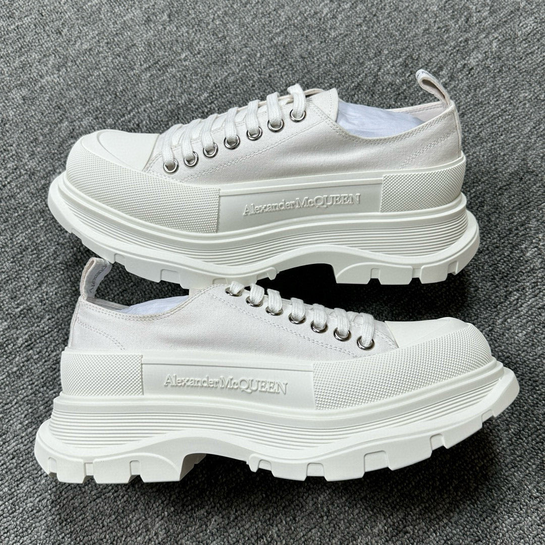 Alexander McQueen All White Drip Sneakers