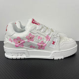 Trainer White and Pink Flowers