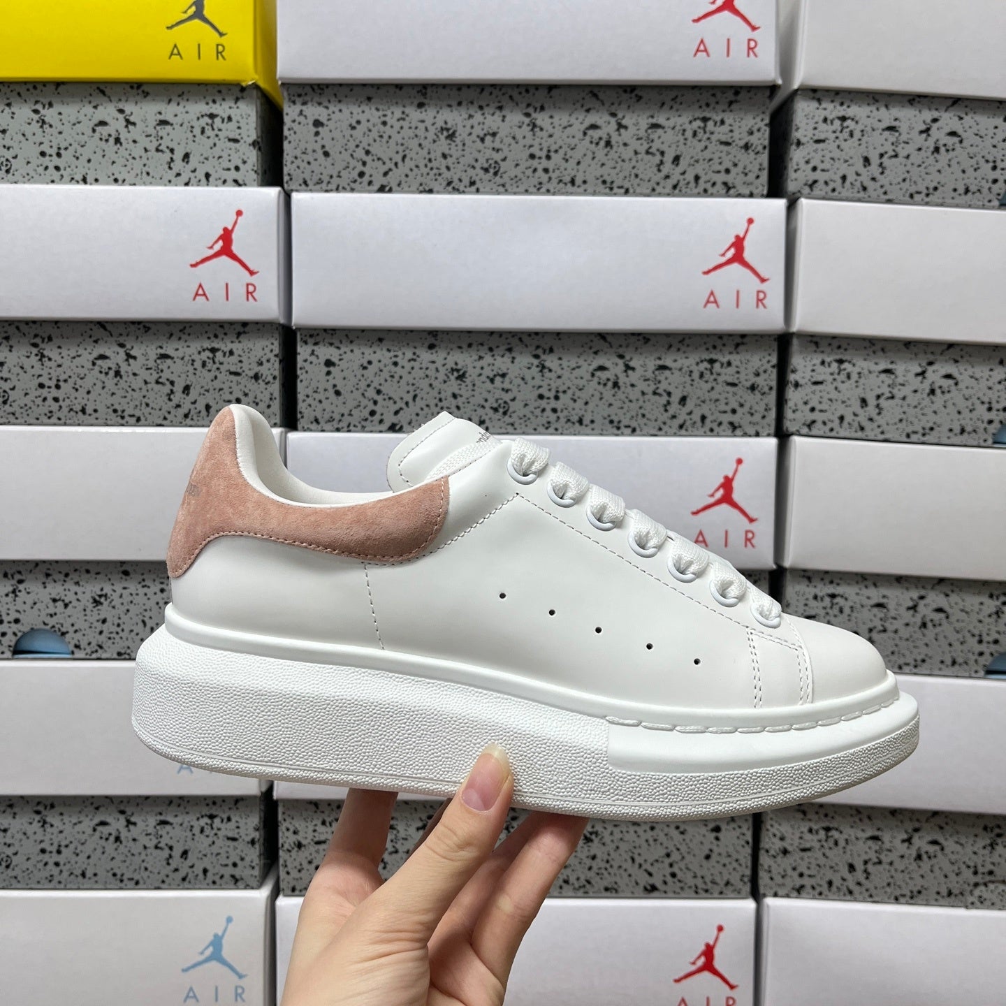 Alexander McQueen Light Brown Drip Sneakers