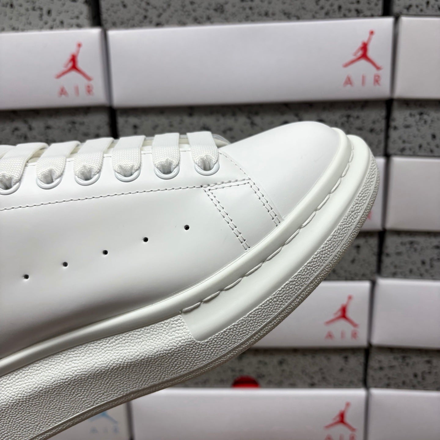 Alexander McQueen Mirror Dark Blue Drip Sneakers
