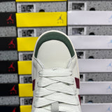 Campus White Burgundy