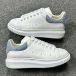 Alexander McQueen Blue Camurça Drip Sneakers